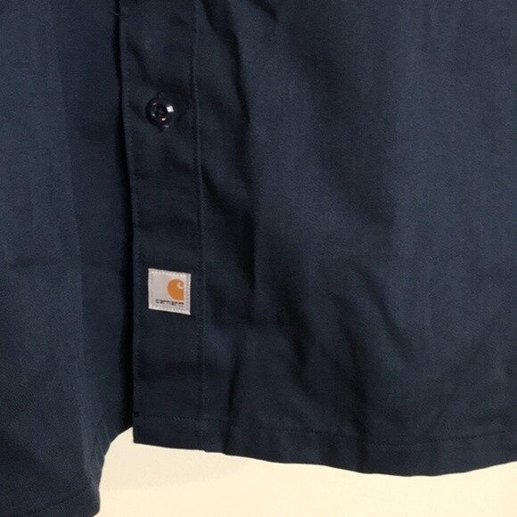 Carhartt mens twill work wear short sleeve button down shirt size 2XL - Picture 4 of 8